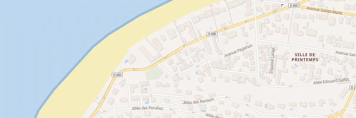 Plan du 68 Bd de l’Océan à Arcachon