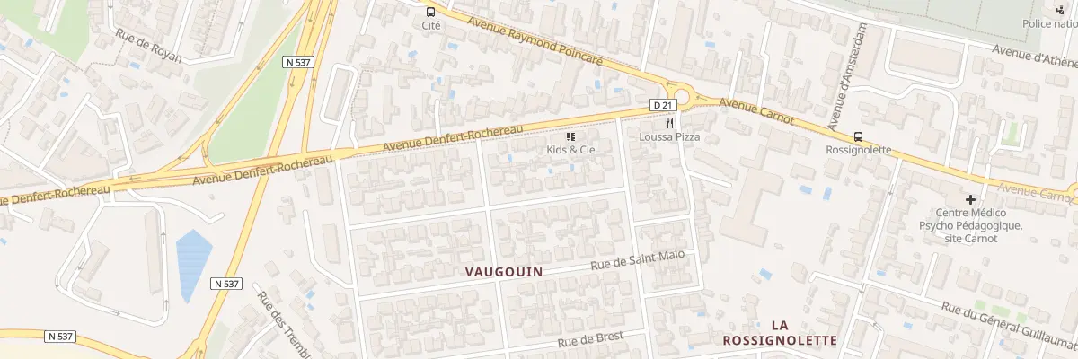 Plan du 12 Rue Saint Nazaire à La Rochelle