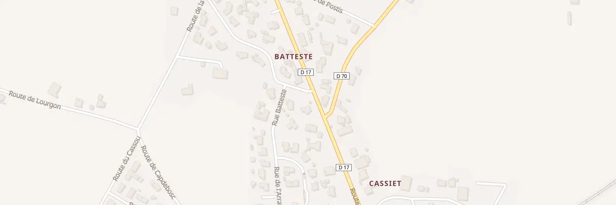 Plan du 1 Rue Batteste à Saubusse