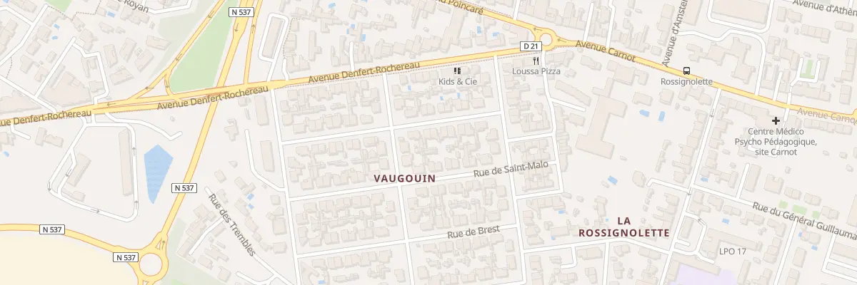 Plan du 13 Rue Saint Nazaire à La Rochelle