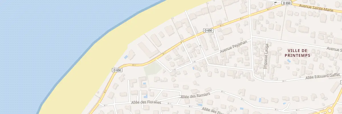 Plan du 70 Bd de l’Océan à Arcachon