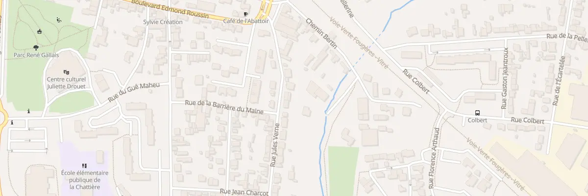 Plan du 7 Rue Jules Verne à Fougères