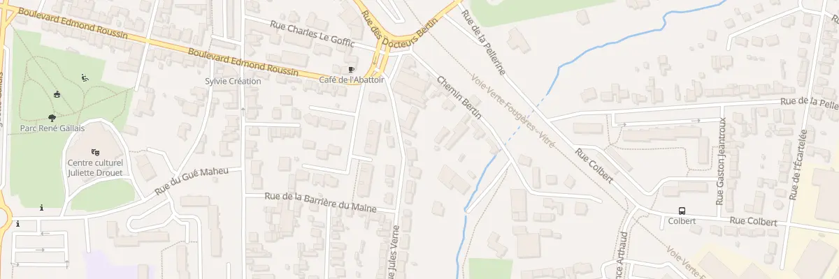 Plan du 1 Rue Jules Verne à Fougères