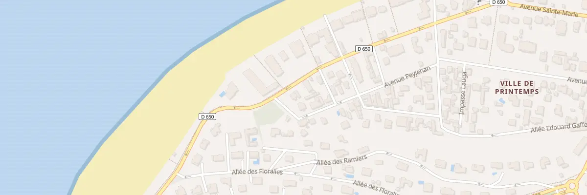 Plan du 70B Bd de l’Océan à Arcachon