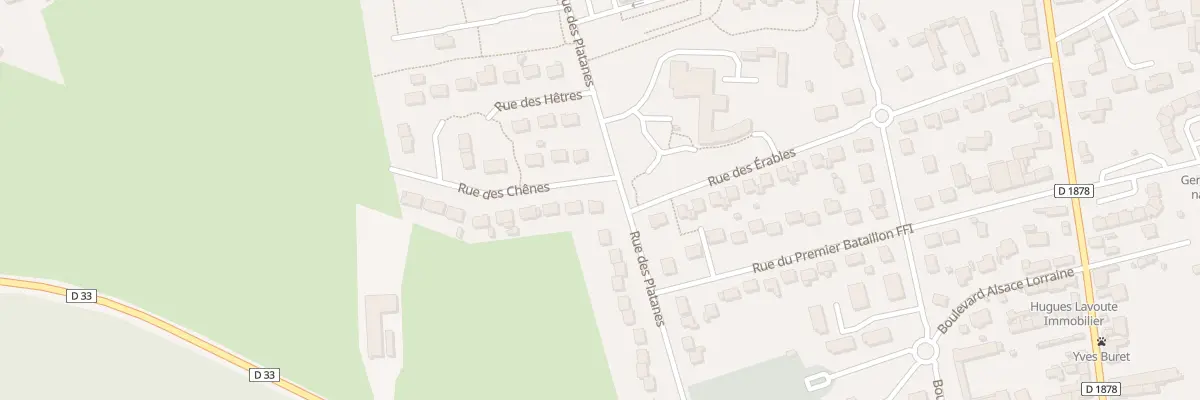 Plan du 1 Rue des Chênes à Vallons-de-l’Erdre