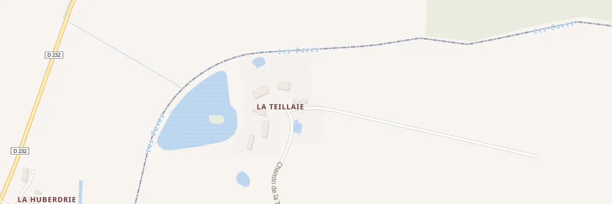 Plan du 610 Che de la Teillaie à Senonnes