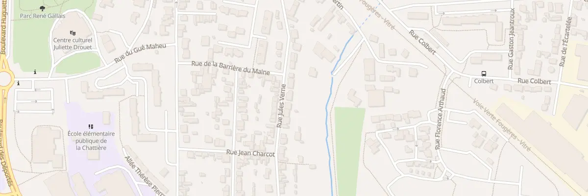 Plan du 15 Rue Jules Verne à Fougères
