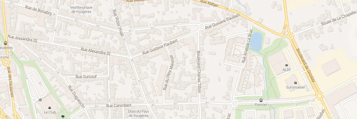 Plan du 9 Rue du Père Maunoir à Fougères