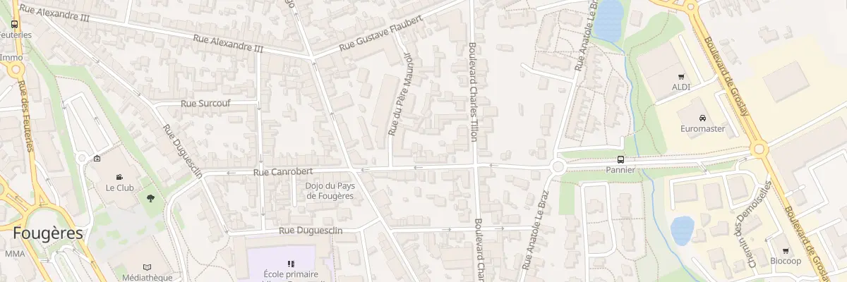 Plan du 49 Rue Canrobert à Fougères