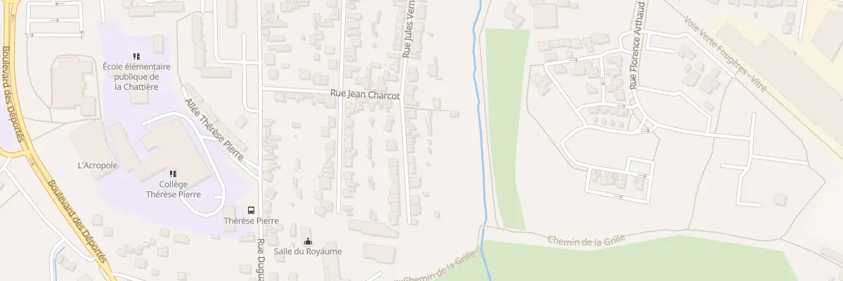 Plan du 35 Rue Jules Verne à Fougères