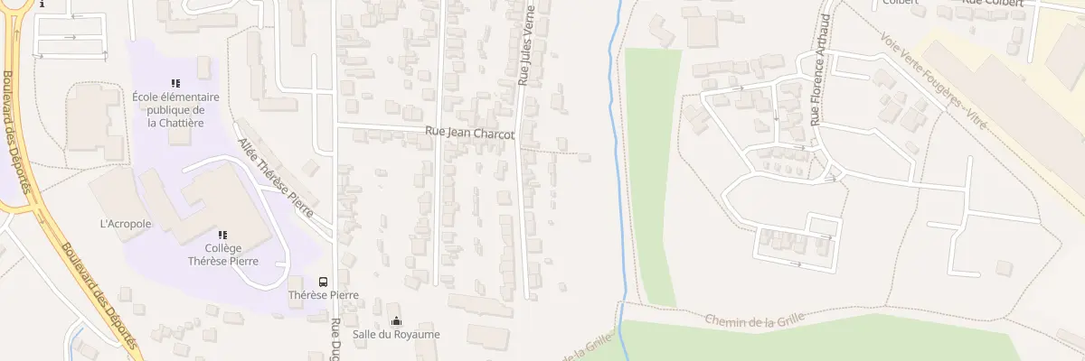 Plan du 33 Rue Jules Verne à Fougères