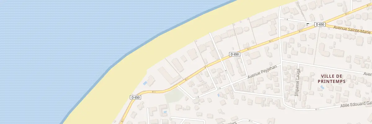 Plan du 71 Bd de l’Océan à Arcachon