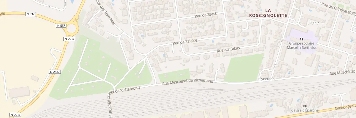 Plan du 25 Rue de Falaise à La Rochelle