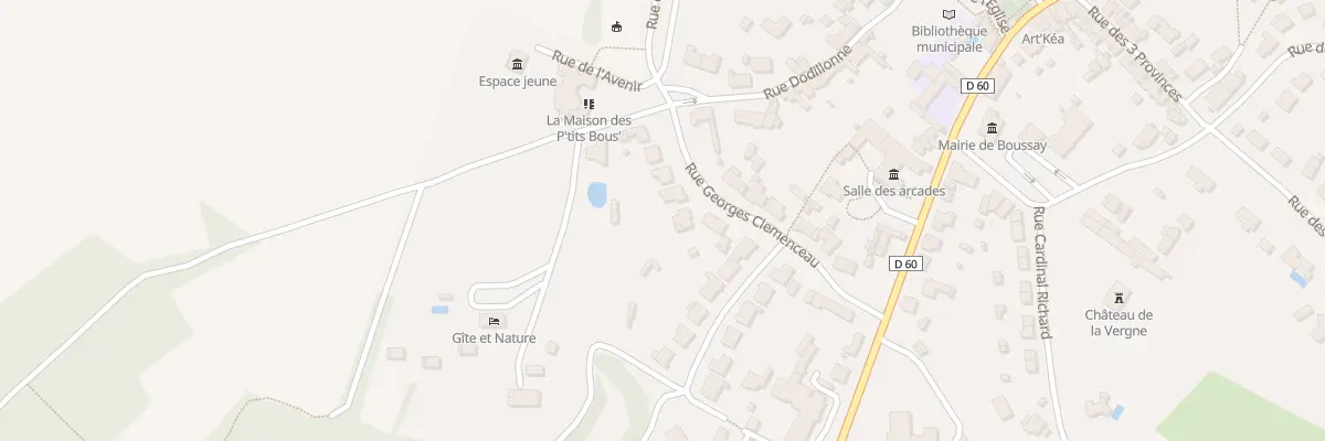 Plan du 6 Rue Georges Clémenceau à Boussay