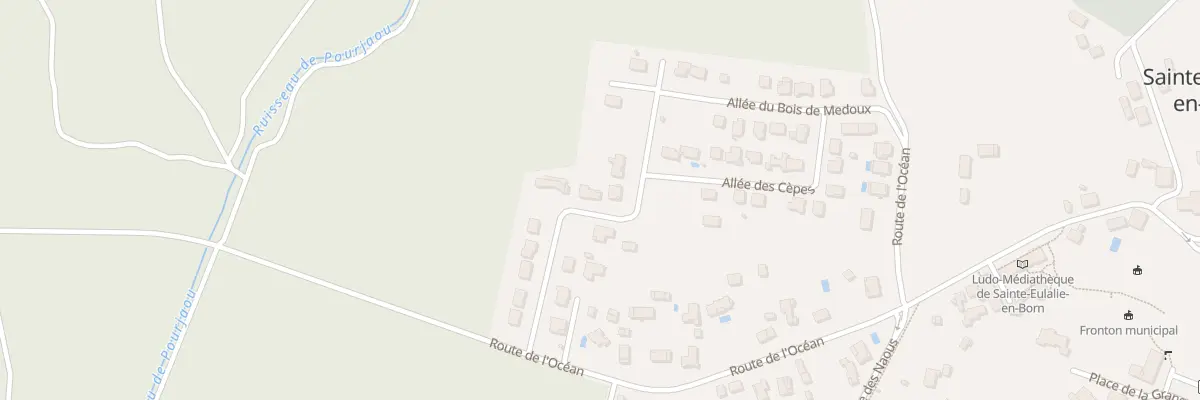 Plan du 346 Lot le Bois de Medoux à Sainte-Eulalie-en-Born
