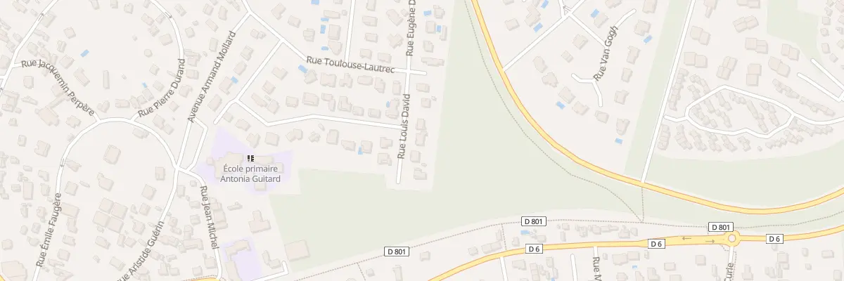 Plan du 7 Rue Louis David à Lacanau