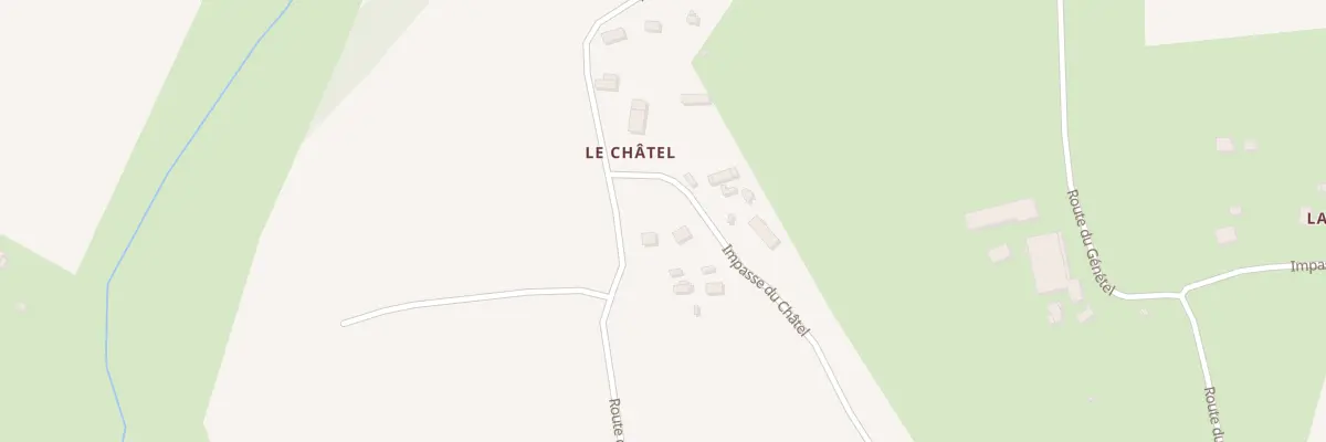 Plan du 2 Imp du Chatel - Mesnil Thebaul à Isigny-le-Buat