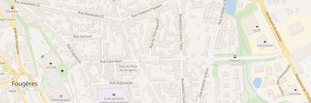 Plan du 45 Rue Canrobert à Fougères