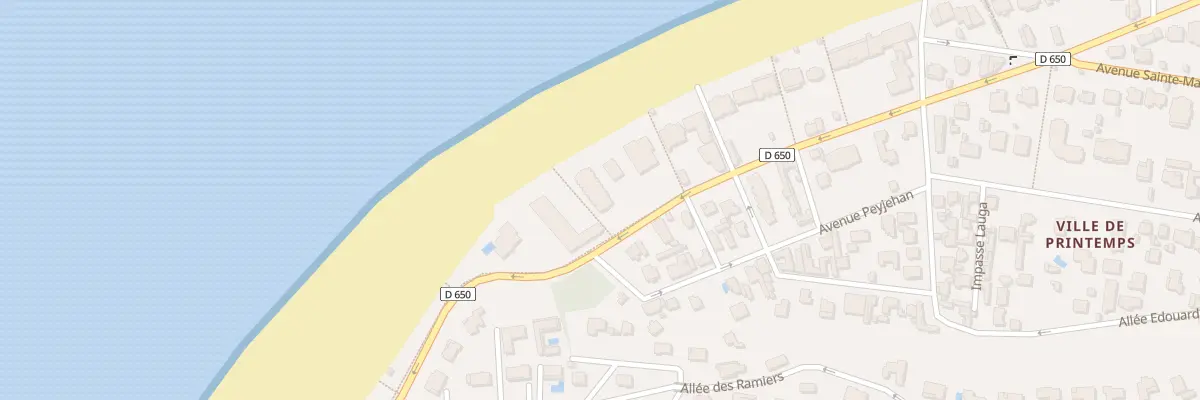 Plan du 73 Bd de l’Océan à Arcachon