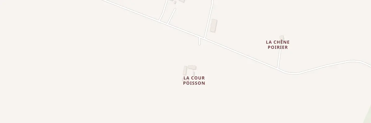 Plan du 1200 La Cour Poisson à Rannée