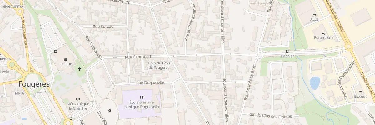Plan du 40 Rue Canrobert à Fougères