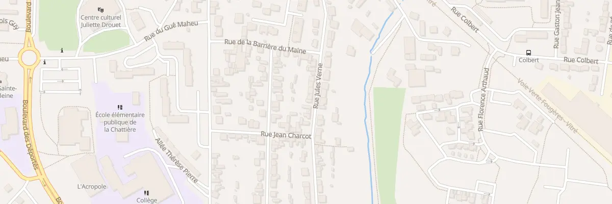 Plan du 24 Rue Jules Verne à Fougères