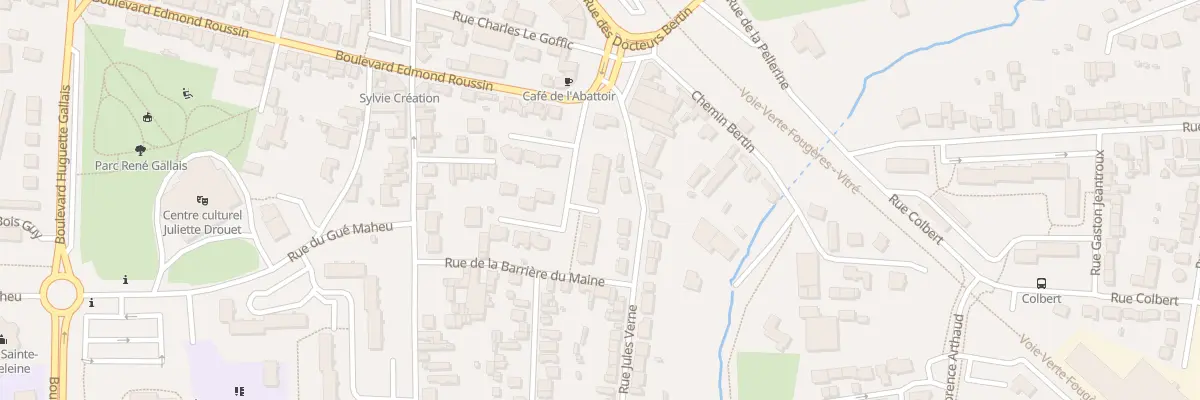 Plan du 5 Rue Gaston Mentec à Fougères