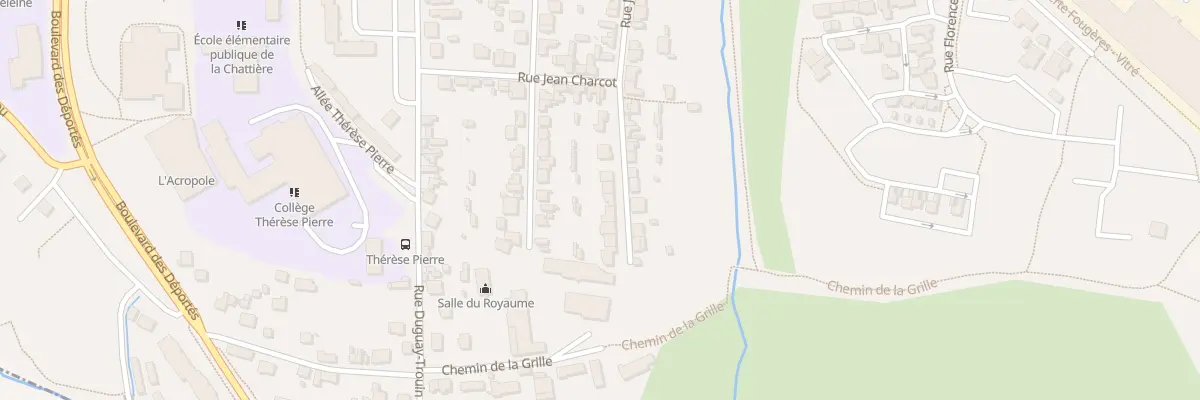 Plan du 38 Rue Jules Verne à Fougères