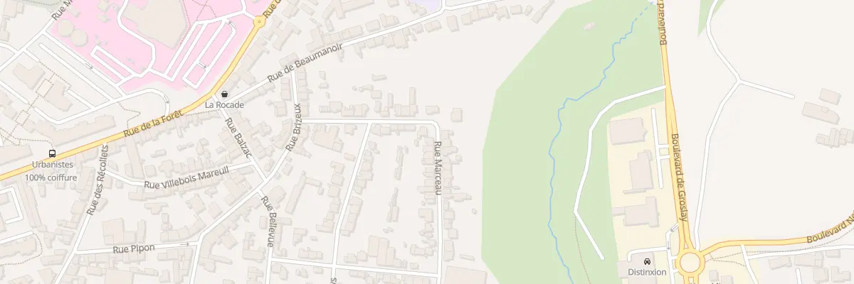 Plan du 20 Rue Marceau à Fougères