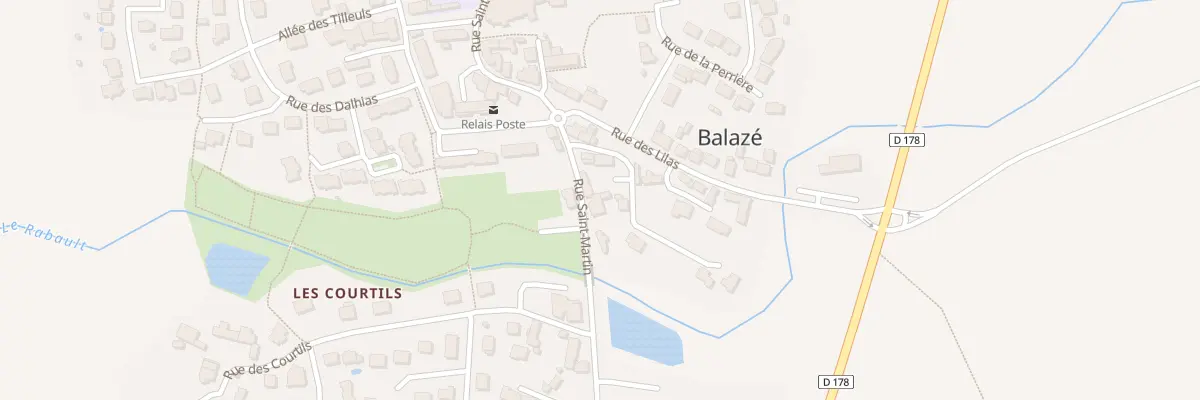 Plan du 37 Rue Saint Martin à Balazé