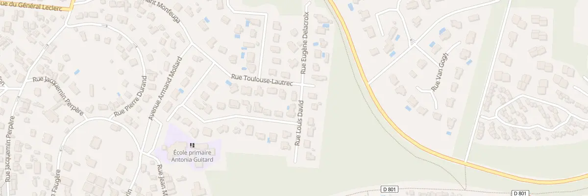 Plan du 18 Rue Toulouse Lautrec à Lacanau