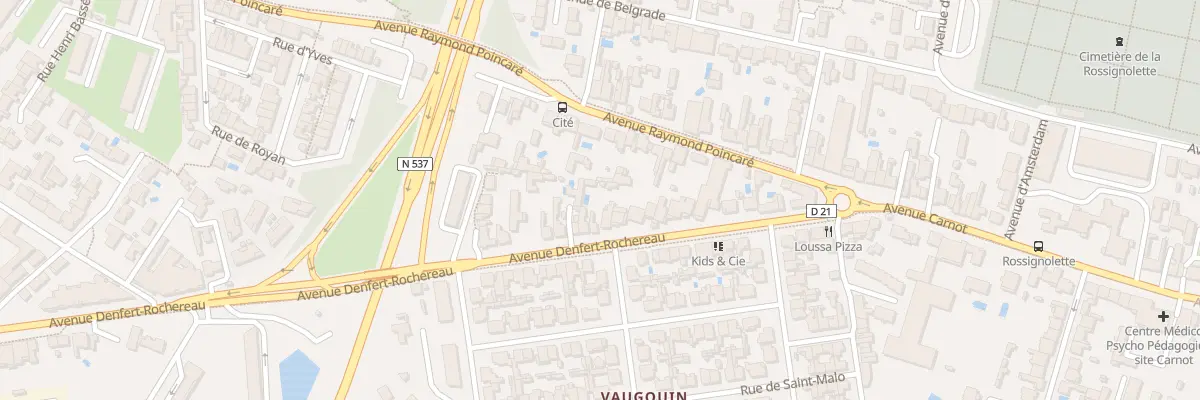 Plan du 44 Av Denfert Rochereau à La Rochelle