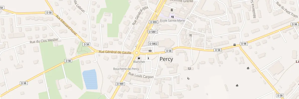 Plan du 1 Rue Saint Jean - Percy à Percy-en-Normandie