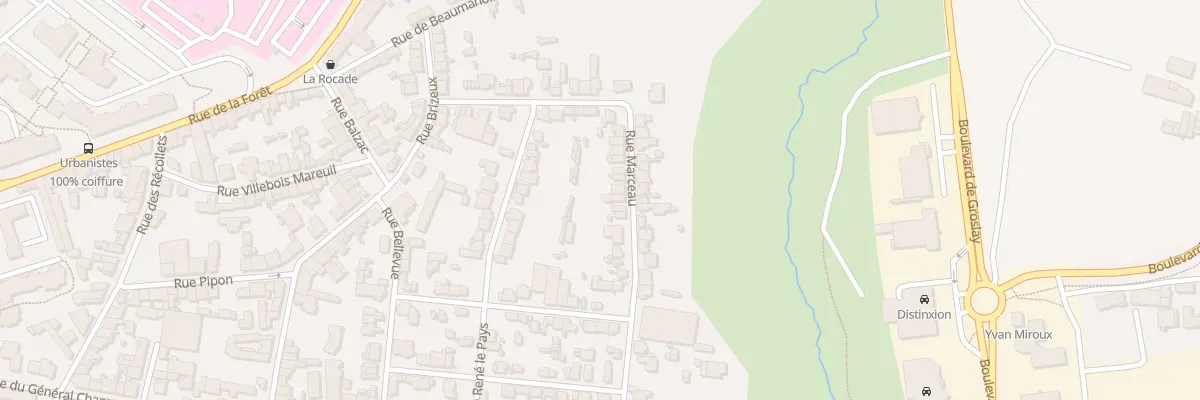 Plan du 34 Rue Marceau à Fougères