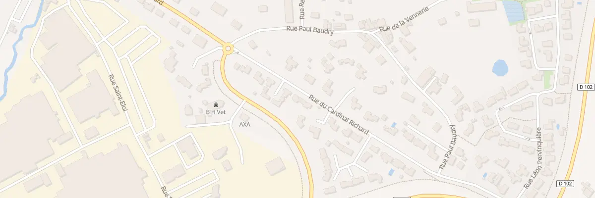 Plan du 54 Rue du cardinal richard à La Bruffière