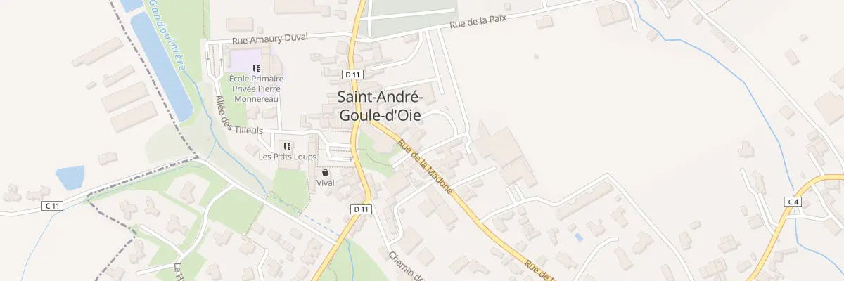 Plan du 11 Rue de la madone à Saint-André-Goule-d’Oie