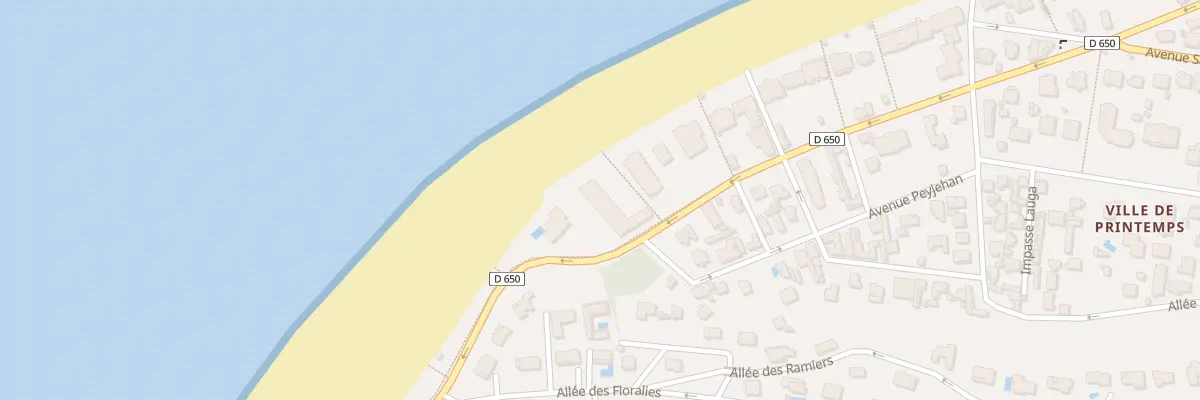 Plan du 75 Bd de l’Océan à Arcachon