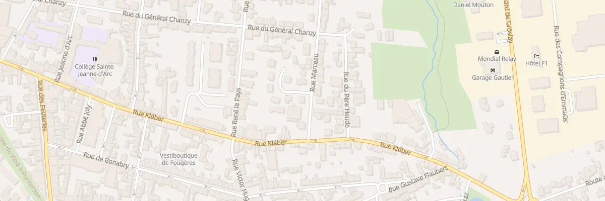 Plan du 74 Rue Marceau à Fougères
