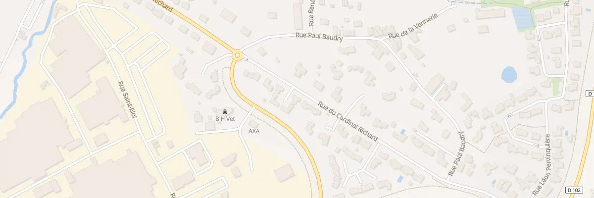 Plan du 52 Rue du cardinal richard à La Bruffière