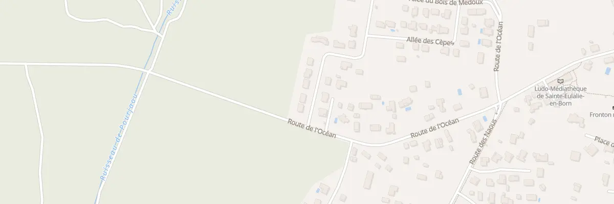 Plan du 436 All du Bois de Medoux à Sainte-Eulalie-en-Born
