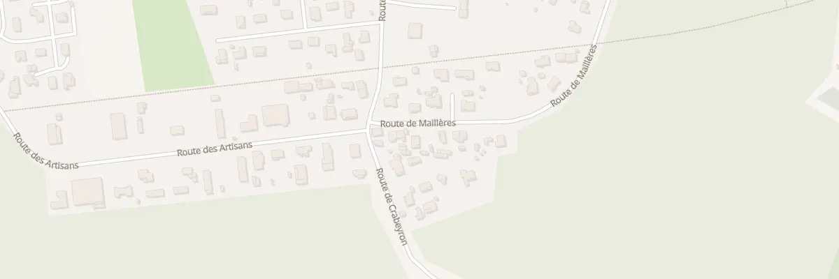 Plan du 58 Rte de Maillères à Aureilhan