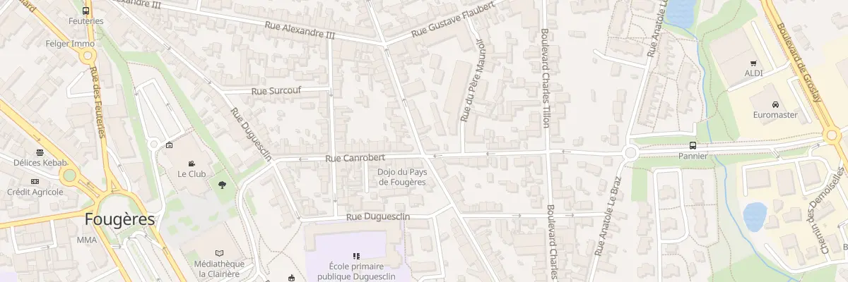 Plan du 4B Rue Victor Hugo à Fougères