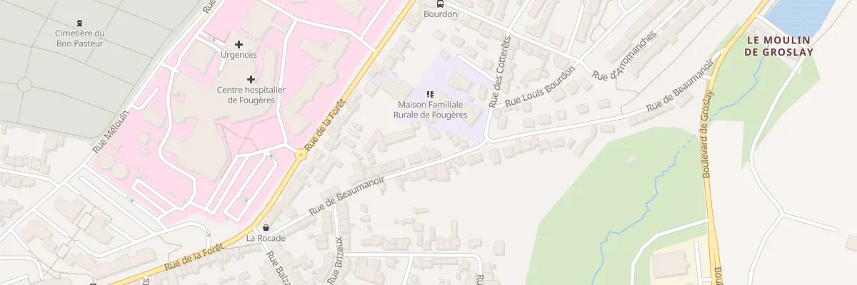 Plan du 29 Rue Beaumanoir à Fougères