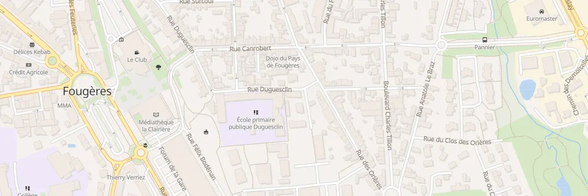 Plan du 60 Rue Duguesclin à Fougères