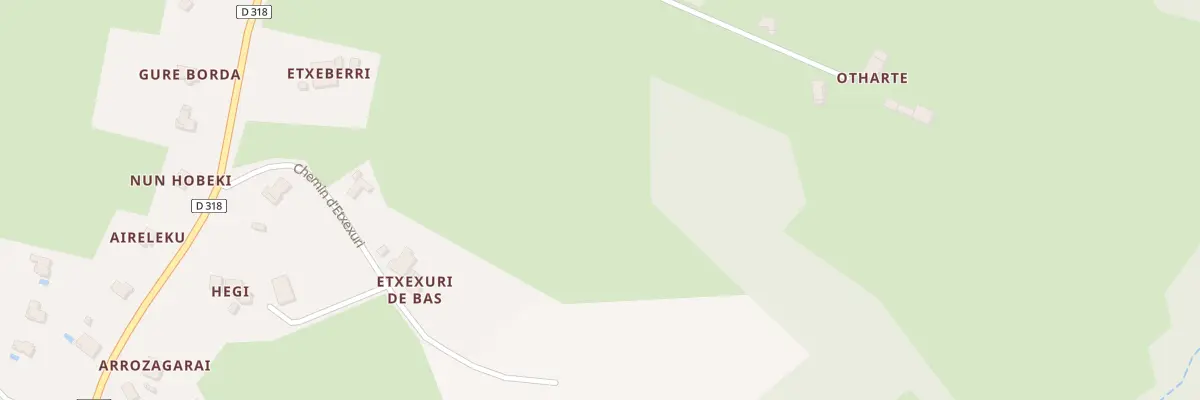 Plan du 111 Che d’Etxexuri à Bardos