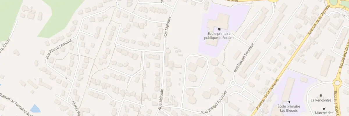 Plan du 46 Rue Mélouin à Fougères