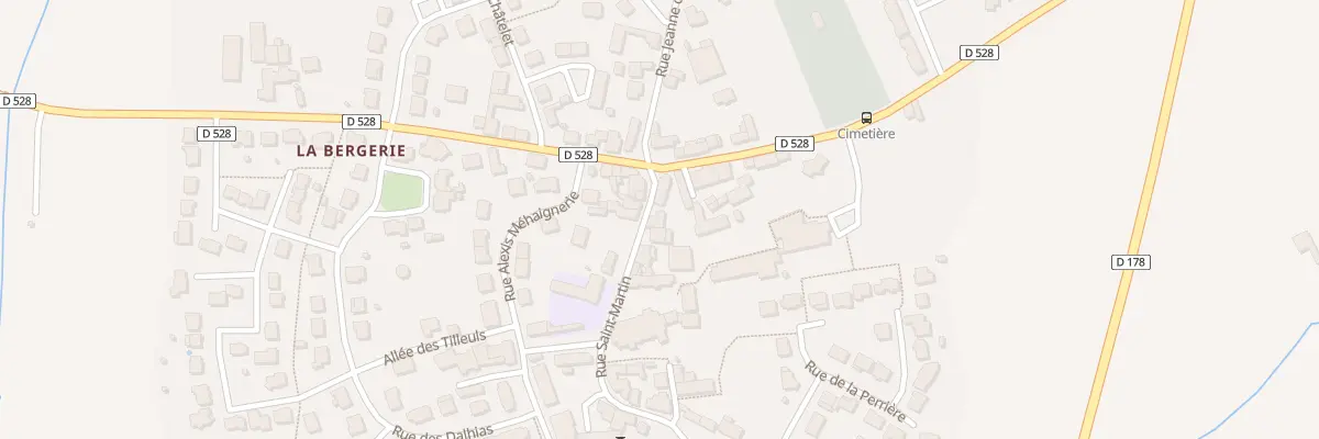 Plan du 3 Rue Saint Martin à Balazé