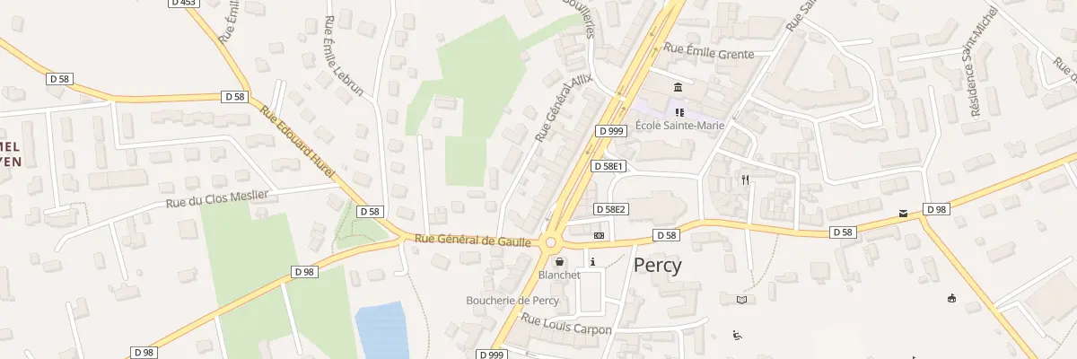 Plan du 15 Av General Bradley - Percy à Percy-en-Normandie