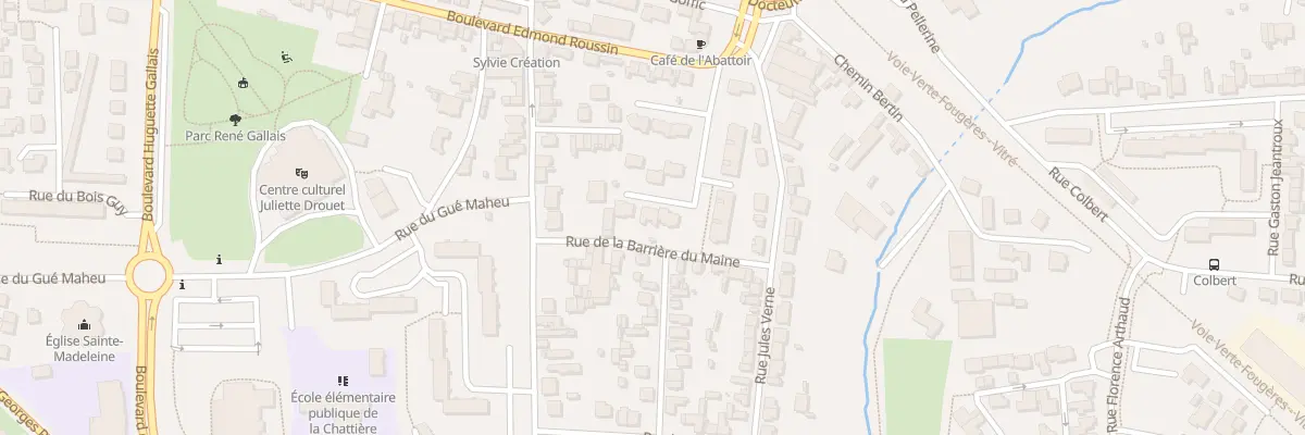 Plan du 4 Rue Gaston Mentec à Fougères