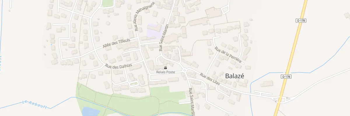 Plan du 29 Rue Saint Martin à Balazé